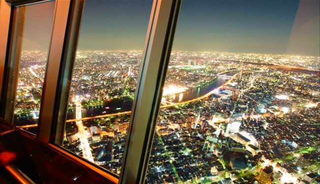 Tokyo Skytree Night from deck