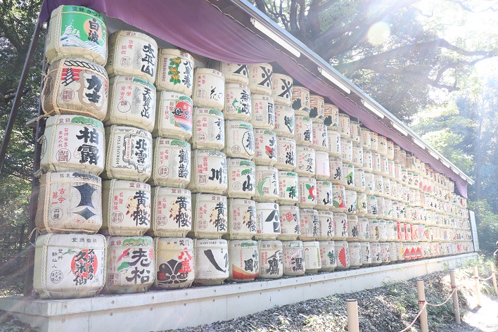 Meiji Jingu Shrine Sake barrels