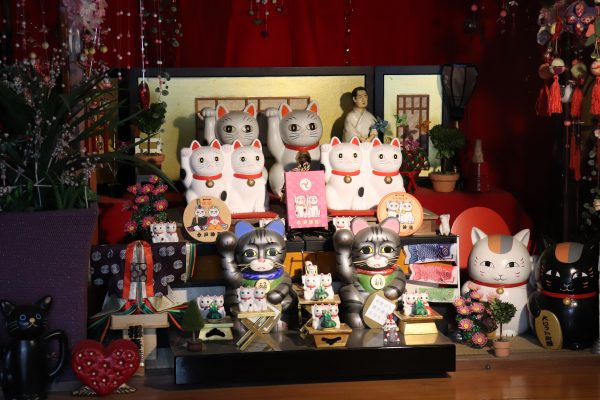 Imado shrine lucky cat collections in Asakusa Japan