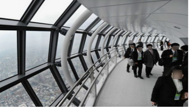 Tokyo Skytree spiral ramp