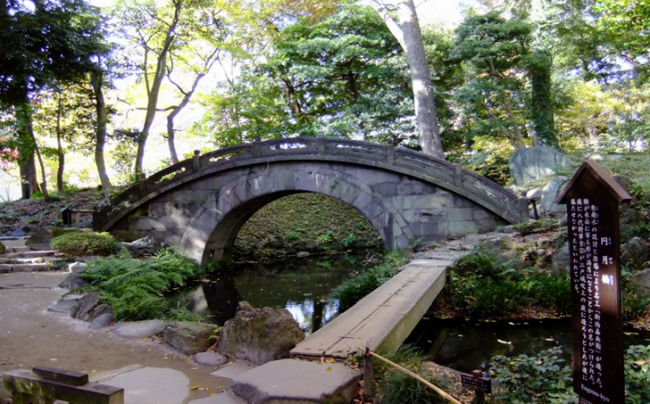Koishikawa Korakuen Garden Tokyo with Bridge