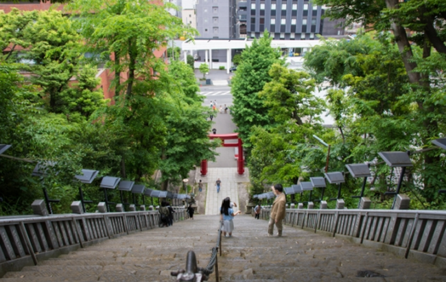 TOKYO Atago Shrine Stone staircase from top
