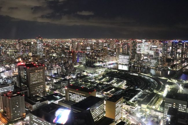TOKYO, Christmas Lights at Caretta Shiodome Sky View