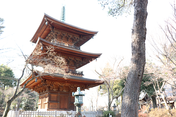 Three storied pagoda