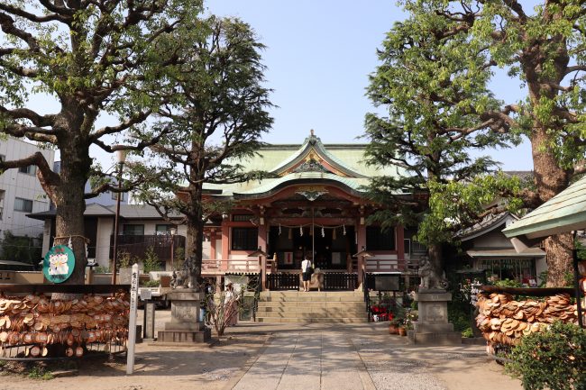 Imado shrine main in Asakusa Japan